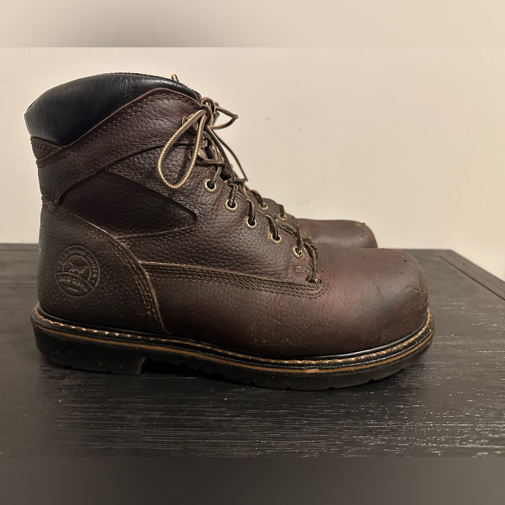 Irish Settler Edgerton 6” Waterproof Brown Leather Work Toe Men’s 10.5 D